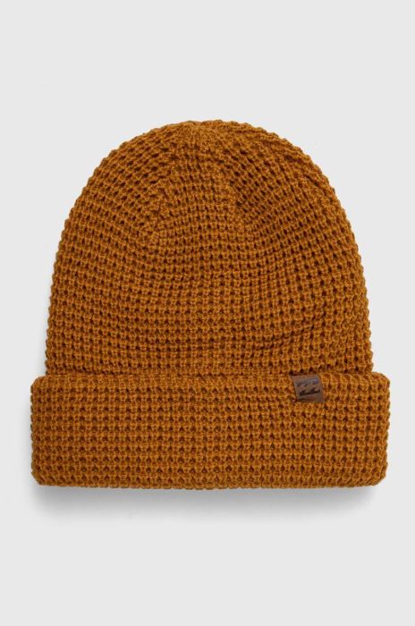 Шапка Billabong колір жовтий з товстого трикотажу Шапка Billabong колір жовтий з товстого трикотажу