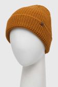 Шапка Billabong колір жовтий з товстого трикотажу Шапка Billabong колір жовтий з товстого трикотажу