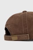 Бавовняна бейсболка Billabong колір коричневий з аплікацією