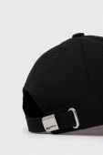 Бавовняна бейсболка Karl Lagerfeld Jeans колір чорний з аплікацією (3347135)