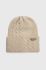 Шапка Columbia колір бежевий з товстого трикотажу (3492562)