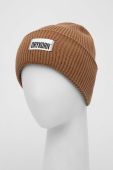 Шапка з домішкою вовни Drykorn колір бежевий з товстого трикотажу