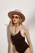 Капелюх LE SH KA headwear Grey Gold Canotier колір сірий фото 2