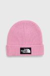 Шапка The North Face колір рожевий з товстого трикотажу (3601789) Шапка The North Face колір рожевий з товстого трикотажу (3601789)