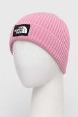 Шапка The North Face колір рожевий з товстого трикотажу (3601789)