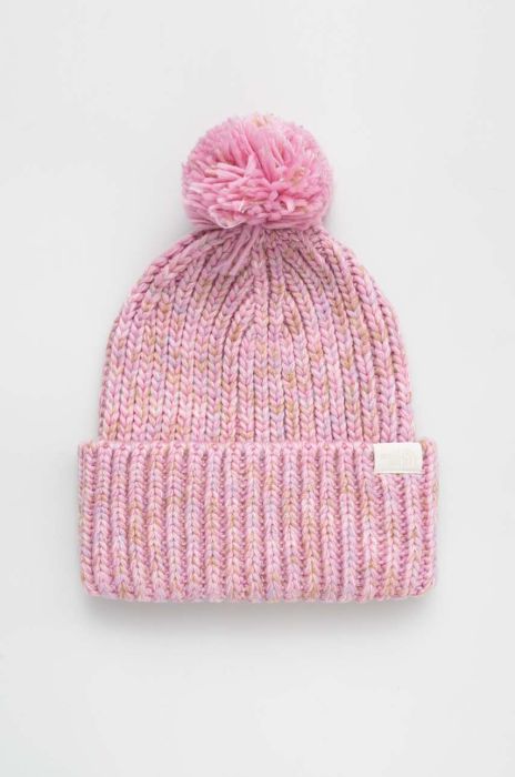 Шапка The North Face колір рожевий з товстого трикотажу (3601792)