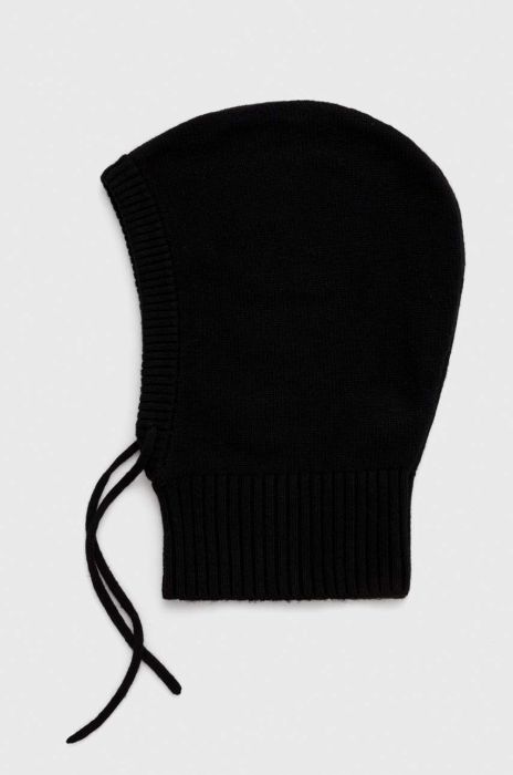 Вовняний капор Samsoe Samsoe колір чорний