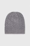 Кашемірова шапка Weekend Max Mara колір сірий з тонкого трикотажу Кашемірова шапка Weekend Max Mara колір сірий з тонкого трикотажу