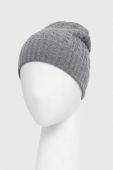 Кашемірова шапка Weekend Max Mara колір сірий з тонкого трикотажу