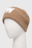 Вовняна шапка Weekend Max Mara колір коричневий з товстого трикотажу вовна