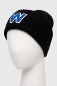 Вовняна шапка Weekend Max Mara колір чорний з товстого трикотажу вовна Вовняна шапка Weekend Max Mara колір чорний з товстого трикотажу вовна