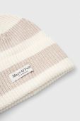 Бавовняна шапка Marc O'Polo колір бежевий з товстого трикотажу з бавовни (3537581)