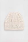 Шапка Guess колір бежевий (3492567) Шапка Guess колір бежевий (3492567)