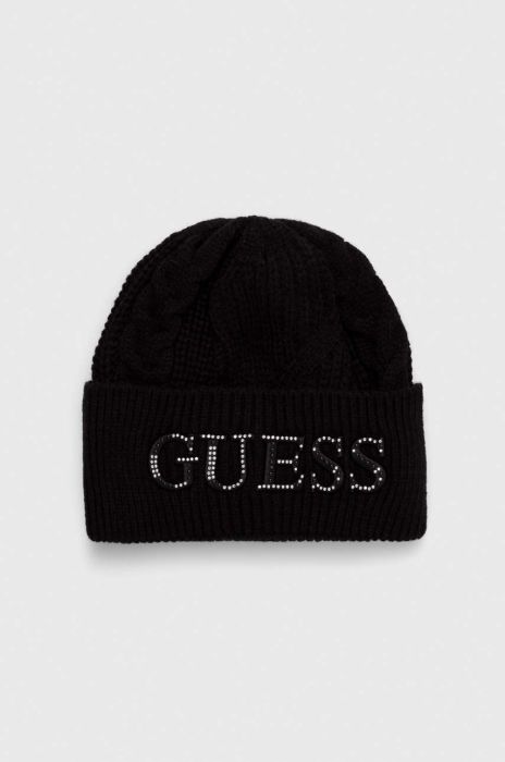 Шапка Guess колір чорний (3492568)