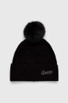 Шапка Guess колір чорний з тонкого трикотажу (3503808) Шапка Guess колір чорний з тонкого трикотажу (3503808)