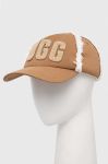 Кепка UGG колір коричневий з аплікацією (3638124) Кепка UGG колір коричневий з аплікацією (3638124)