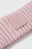 Пов'язка з домішкою вовни UGG колір рожевий (3590961)