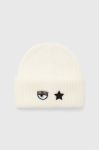 Вовняна шапка Chiara Ferragni колір бежевий вовна (3394007) Вовняна шапка Chiara Ferragni колір бежевий вовна (3394007)