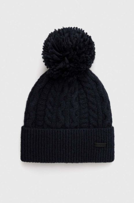 Шапка Pepe Jeans Tallis колір синій з товстого трикотажу