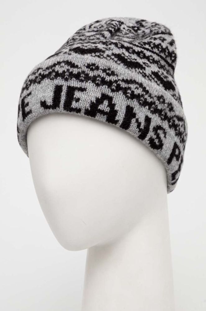 Шапка Pepe Jeans колір сірий з товстого трикотажу фото 3