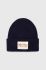 Шапка з домішкою вовни Max Mara Leisure колір синій з товстого трикотажу