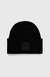Шапка з домішкою вовни BOSS колір чорний (3650533) Шапка з домішкою вовни BOSS колір чорний (3650533)
