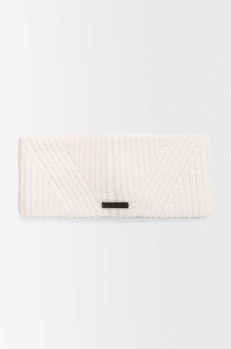 Пов'язка з домішкою вовни AllSaints колір білий Пов'язка з домішкою вовни AllSaints колір білий