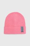 Шапка з домішкою вовни Guess колір рожевий (3621458) Шапка з домішкою вовни Guess колір рожевий (3621458)