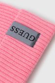 Шапка з домішкою вовни Guess колір рожевий (3621458)