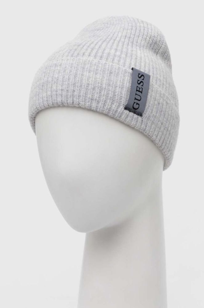 Шапка з домішкою вовни Guess колір сірий (3621455) фото 3