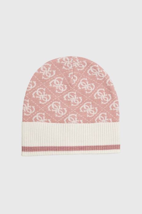Шапка Guess колір рожевий