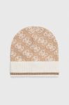 Шапка Guess колір бежевий (3601802) Шапка Guess колір бежевий (3601802)