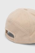 Кепка Guess колір бежевий однотонна