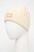 Шапка Guess колір бежевий з тонкого трикотажу (3519816)