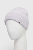 Вовняна шапка Patrizia Pepe колір фіолетовий з товстого трикотажу вовна
