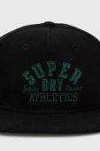 Кепка Superdry колір чорний з аплікацією (3559543) Кепка Superdry колір чорний з аплікацією (3559543)