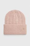 Шапка з домішкою вовни Tommy Hilfiger колір рожевий (3519822) Шапка з домішкою вовни Tommy Hilfiger колір рожевий (3519822)