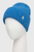 Шапка з домішкою вовни Tommy Hilfiger колір блакитний (3519823) Шапка з домішкою вовни Tommy Hilfiger колір блакитний (3519823)