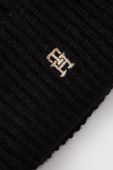 Шапка з домішкою вовни Tommy Hilfiger колір чорний (3519824)