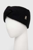 Пов'язка з домішкою вовни Tommy Hilfiger колір чорний