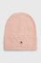 Шапка з домішкою кашеміру Tommy Hilfiger колір рожевий з тонкого трикотажу