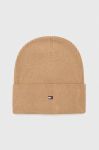 Шапка з домішкою кашеміру Tommy Hilfiger колір коричневий з тонкого трикотажу (3466071) Шапка з домішкою кашеміру Tommy Hilfiger колір коричневий з тонкого трикотажу (3466071)