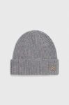 Кашемірова шапка Tommy Hilfiger колір сірий з тонкого трикотажу вовна Кашемірова шапка Tommy Hilfiger колір сірий з тонкого трикотажу вовна