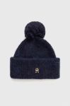 Шапка з домішкою вовни Tommy Hilfiger колір синій з товстого трикотажу (3605463) Шапка з домішкою вовни Tommy Hilfiger колір синій з товстого трикотажу (3605463)