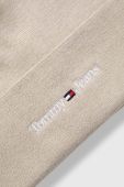 Шапка Tommy Jeans колір бежевий з товстого трикотажу
