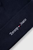 Шапка Tommy Jeans колір синій з товстого трикотажу (3419497)
