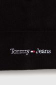 Шапка Tommy Jeans колір чорний з товстого трикотажу (3419496) Шапка Tommy Jeans колір чорний з товстого трикотажу (3419496)