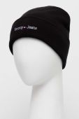 Шапка Tommy Jeans колір чорний з товстого трикотажу (3419496) Шапка Tommy Jeans колір чорний з товстого трикотажу (3419496)