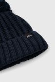 Шапка Jack Wolfskin колір синій з товстого трикотажу (3537586)
