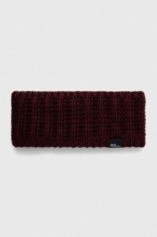 Пов'язка Jack Wolfskin колір бордовий